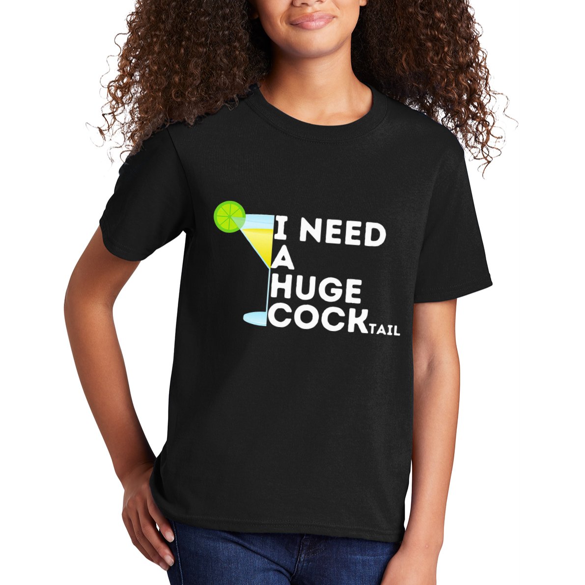 Cocktail Gag Gifts For Women I Need A Huge Cocktail Kids T-Shirt