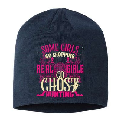 Cute Girl Go Ghost Hunting Paranormal Supernatural Apparel Sustainable Beanie