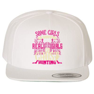 Cute Girl Go Ghost Hunting Paranormal Supernatural Apparel Wool Snapback Cap