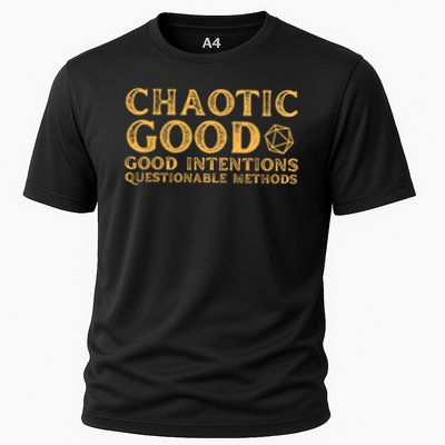 Chaotic Good Good Intentions Questionable Methods Cooling Performance Crew T-Shirt