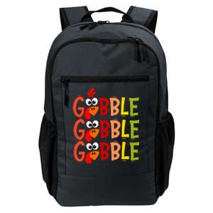 Cute Gobble Gobble Turkey Pilgrim Little Thanksgiving Daily Commute Backpack