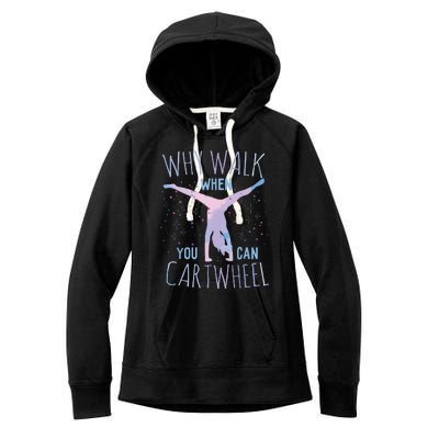 Cartwheel Gymnast Girl Classic Fit Tiedye Women's Fleece Hoodie