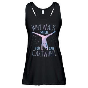 Cartwheel Gymnast Girl Classic Fit Tiedye Ladies Essential Flowy Tank