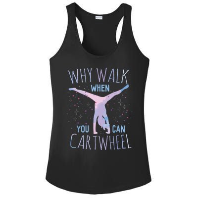 Cartwheel Gymnast Girl Classic Fit Tiedye Ladies PosiCharge Competitor Racerback Tank