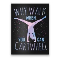 Cartwheel Gymnast Girl Classic Fit Tiedye Poster