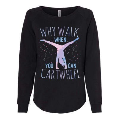 Cartwheel Gymnast Girl Classic Fit Tiedye Womens California Wash Sweatshirt