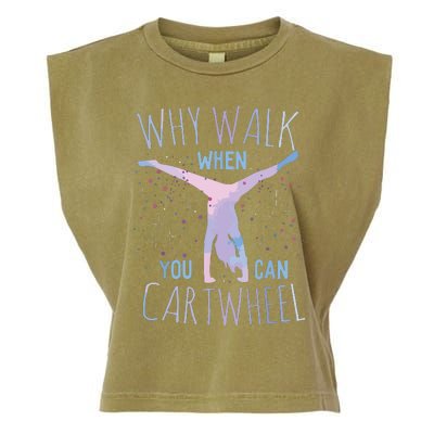 Cartwheel Gymnast Girl Classic Fit Tiedye Garment-Dyed Women's Muscle Tee