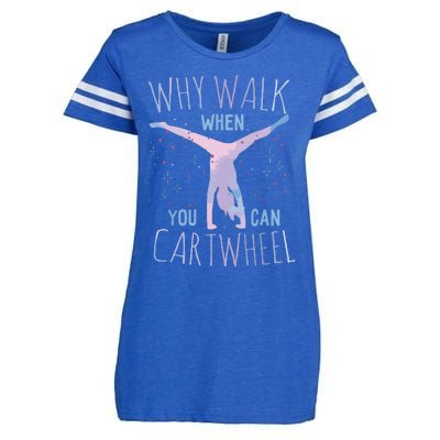 Cartwheel Gymnast Girl Classic Fit Tiedye Enza Ladies Jersey Football T-Shirt