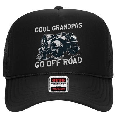 Cool Grandpas Go Off Road Offroading High Crown Mesh Back Trucker Hat