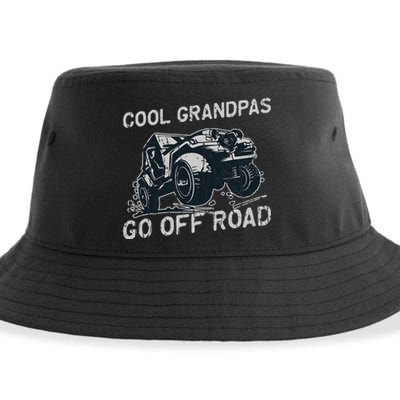 Cool Grandpas Go Off Road Offroading Sustainable Bucket Hat