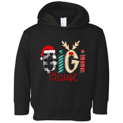 Christmas Grandma Gigi Clause and Gigi Claus Toddler Hoodie