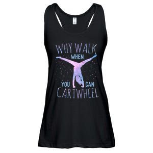 Cartwheel Gymnast Girl Classic Tiedye Ladies Essential Flowy Tank