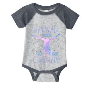 Cartwheel Gymnast Girl Classic Tiedye Infant Baby Jersey Bodysuit