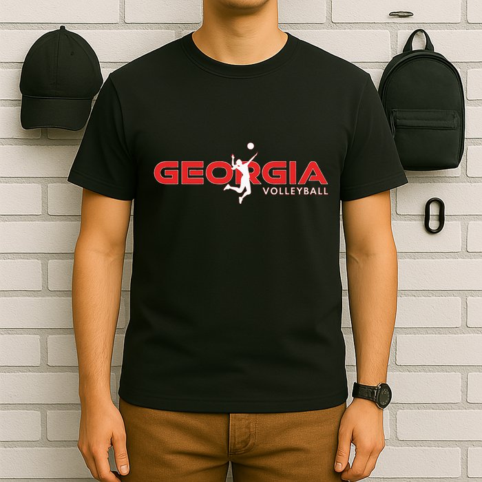 Court Game Ga Team Atlanta Georgia Volleyball Player T-Shirt