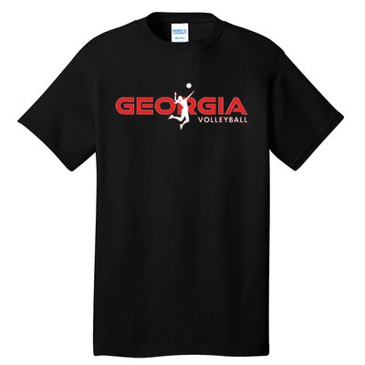 Court Game Ga Team Atlanta Georgia Volleyball Player Tall T-Shirt