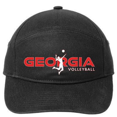 Court Game Ga Team Atlanta Georgia Volleyball Player 7-Panel Snapback Hat