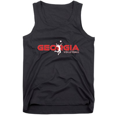 Court Game Ga Team Atlanta Georgia Volleyball Player Tank Top