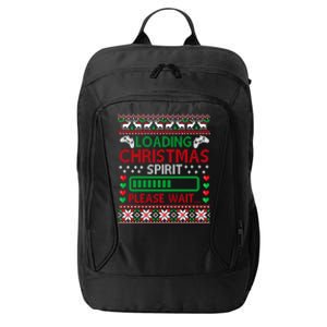 Christmas Gaming Gift Loading Christmas Spirit For Gamer Ugly Great Gift City Backpack