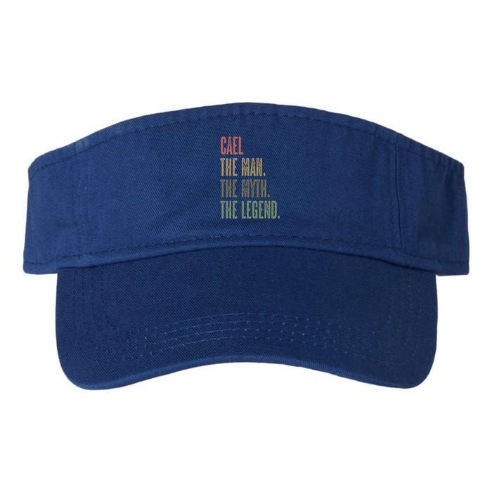 Cael Great Gift The The Myth The Legend Funny Great Gift Name Gift Valucap Bio-Washed Visor