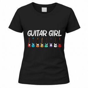 Cool Guitar Gift For Acoustic Guitarist Band Music Women's T-Shirt