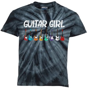 Cool Guitar Gift For Acoustic Guitarist Band Music Kids Tie-Dye T-Shirt