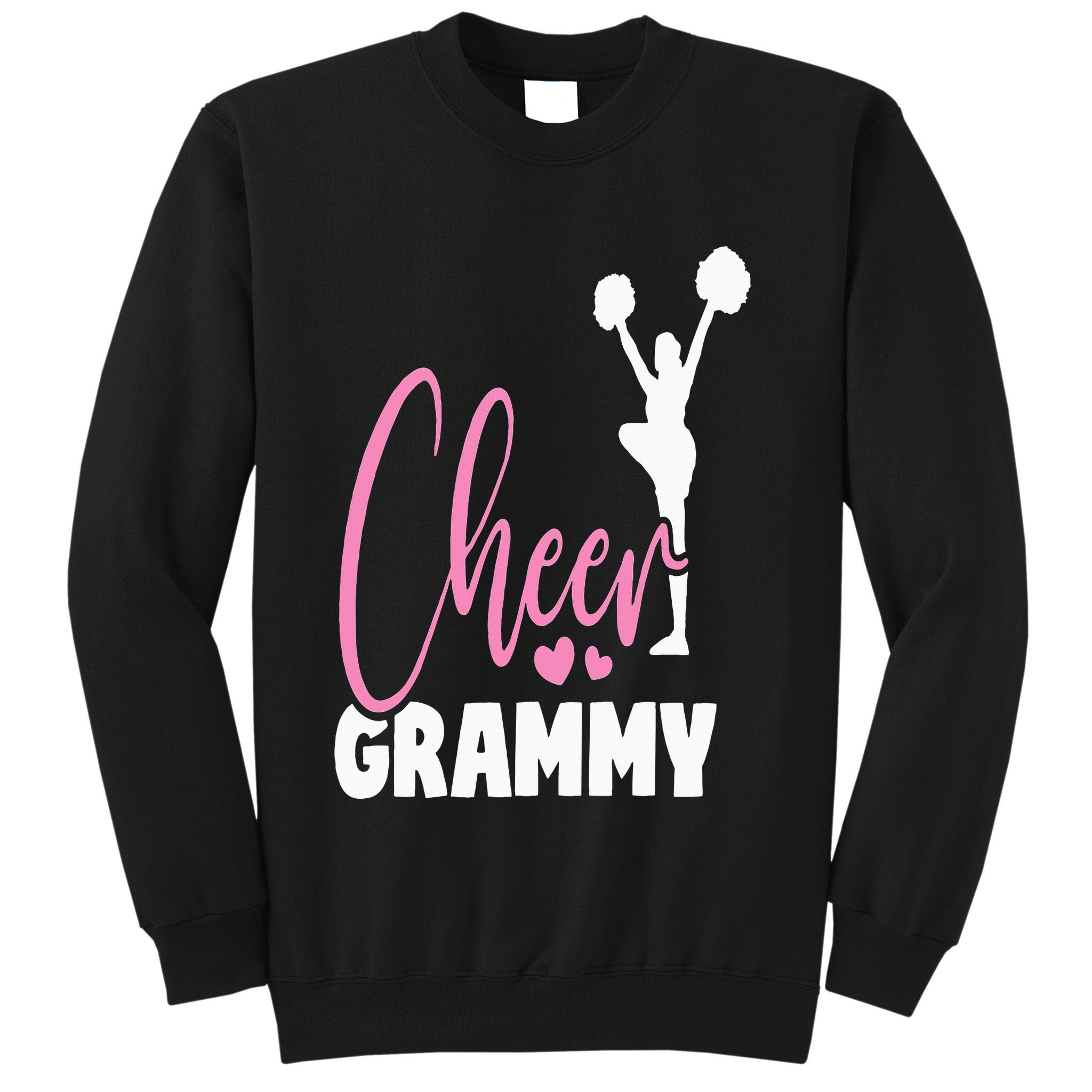 Cheer Grammy Grandma Cheerleader Grandmother Nana Hearts Sweatshirt