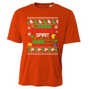 Christmas Gaming Gift Loading Christmas Spirit For Gamer Ugly Meaningful Gift Cooling Performance Crew T-Shirt