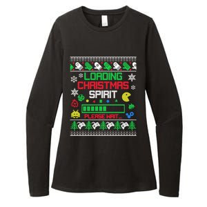 Christmas Gaming Gift Loading Christmas Spirit For Gamer Ugly Meaningful Gift Womens CVC Long Sleeve Shirt