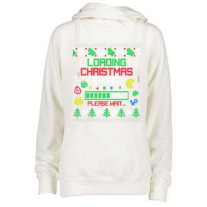 Christmas Gaming Gift Loading Christmas Spirit For Gamer Ugly Meaningful Gift Womens Funnel Neck Pullover Hood