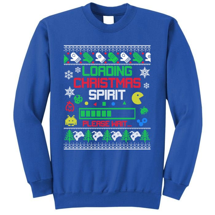 Christmas Gaming Gift Loading Christmas Spirit For Gamer Ugly Meaningful Gift Tall Sweatshirt