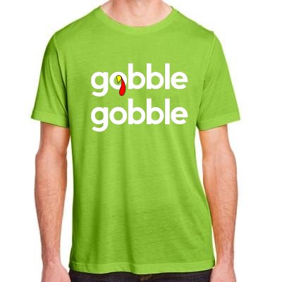 Cute Gobble Gobble Turkey Pilgrim Little Boys Thanksgiving Adult ChromaSoft Performance T-Shirt