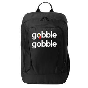 Cute Gobble Gobble Turkey Pilgrim Little Boys Thanksgiving City Backpack