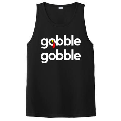 Cute Gobble Gobble Turkey Pilgrim Little Boys Thanksgiving PosiCharge Competitor Tank