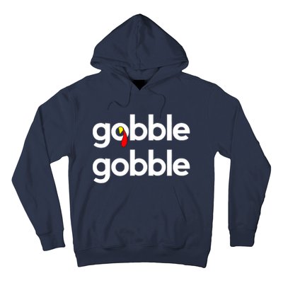 Cute Gobble Gobble Turkey Pilgrim Little Boys Thanksgiving Hoodie