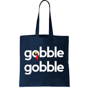 Cute Gobble Gobble Turkey Pilgrim Little Boys Thanksgiving Tote Bag