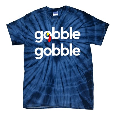 Cute Gobble Gobble Turkey Pilgrim Little Boys Thanksgiving Tie-Dye T-Shirt