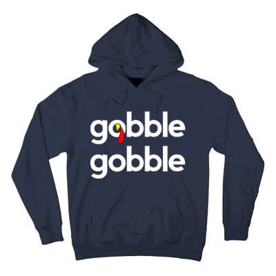 Cute Gobble Gobble Turkey Pilgrim Little Boys Thanksgiving Tall Hoodie