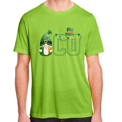 Cute Gnome Green Shamrock Funny Icu Nurse St Patricks Day Meaningful Gift Adult ChromaSoft Performance T-Shirt