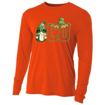 Cute Gnome Green Shamrock Funny Icu Nurse St Patricks Day Meaningful Gift Cooling Performance Long Sleeve Crew