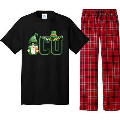 Cute Gnome Green Shamrock Funny Icu Nurse St Patricks Day Meaningful Gift Pajama Set