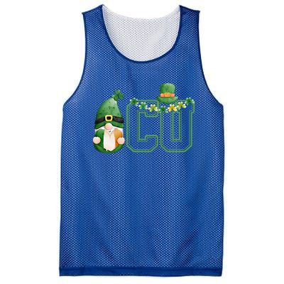 Cute Gnome Green Shamrock Funny Icu Nurse St Patricks Day Meaningful Gift Mesh Reversible Basketball Jersey Tank