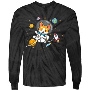 Corgi Gifcool Gift And Gift Corgi Cool Gift Black Small Tie-Dye Long Sleeve Shirt