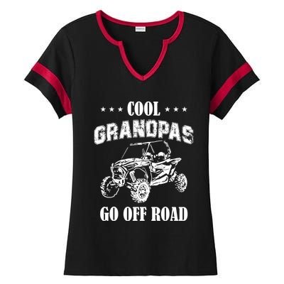 Cool Grandpas Go Off Road UTV ATV 4 Wheeler Off Road Riding Ladies Halftime Notch Neck Tee