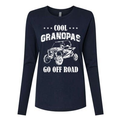 Cool Grandpas Go Off Road UTV ATV 4 Wheeler Off Road Riding Womens Cotton Relaxed Long Sleeve T-Shirt