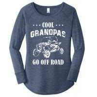 Cool Grandpas Go Off Road UTV ATV 4 Wheeler Off Road Riding Women's Perfect Tri Tunic Long Sleeve Shirt