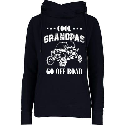 Cool Grandpas Go Off Road UTV ATV 4 Wheeler Off Road Riding Womens Funnel Neck Pullover Hood