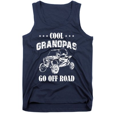 Cool Grandpas Go Off Road UTV ATV 4 Wheeler Off Road Riding Tank Top