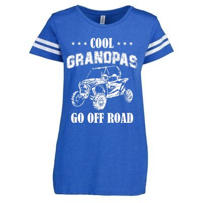 Cool Grandpas Go Off Road UTV ATV 4 Wheeler Off Road Riding Enza Ladies Jersey Football T-Shirt