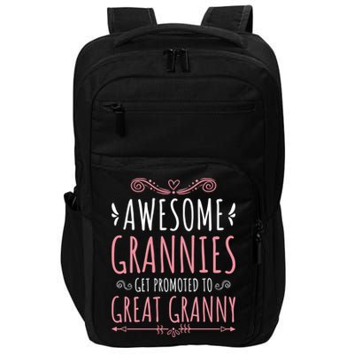 Cute Great Granny Grannies Promoted To Great Granny Gift Impact Tech Backpack