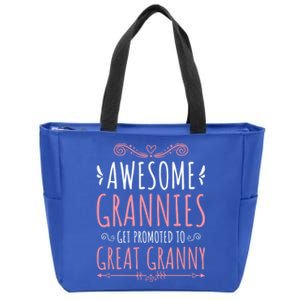 Cute Great Granny Grannies Promoted To Great Granny Gift Zip Tote Bag